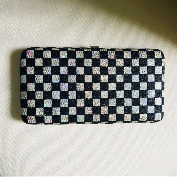 Handbags - Hard Shell Shimmery Wallet/Clutch